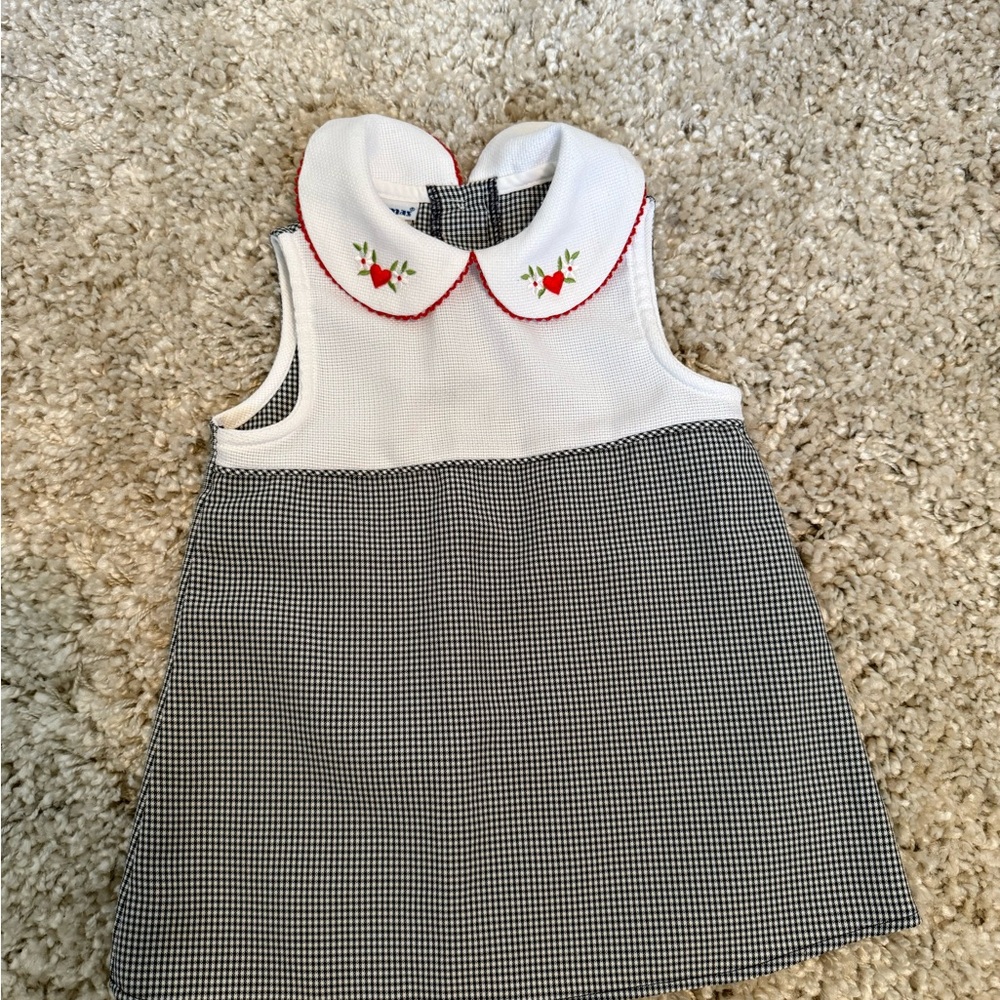 Vintage Thomas Black and White Ribbed A-Line Dress